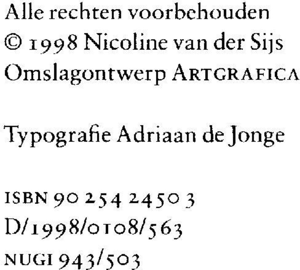 ARTGRAFICA Typografie Adriaan de