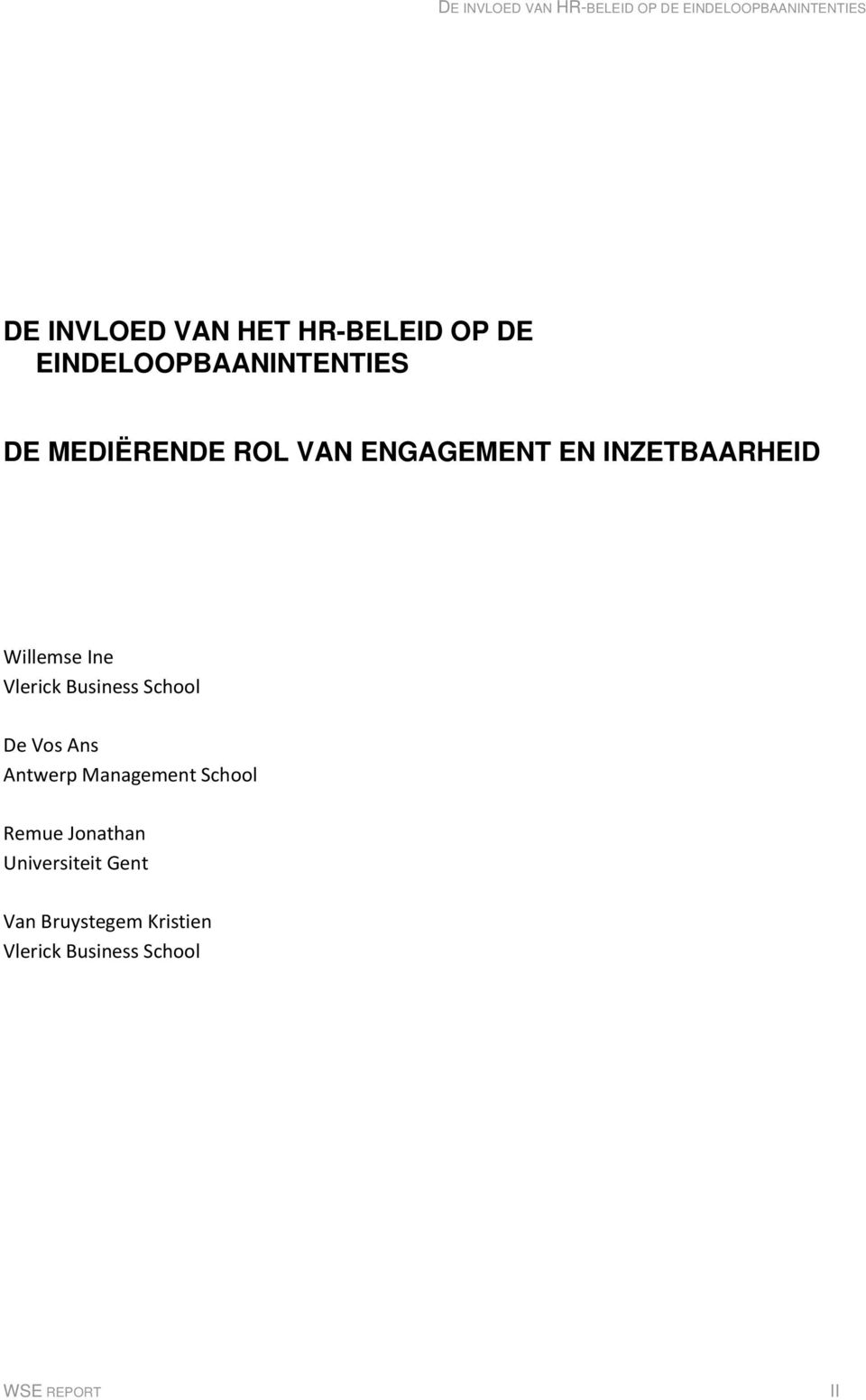 Business School De Vos Ans Antwerp Management School Remue Jonathan