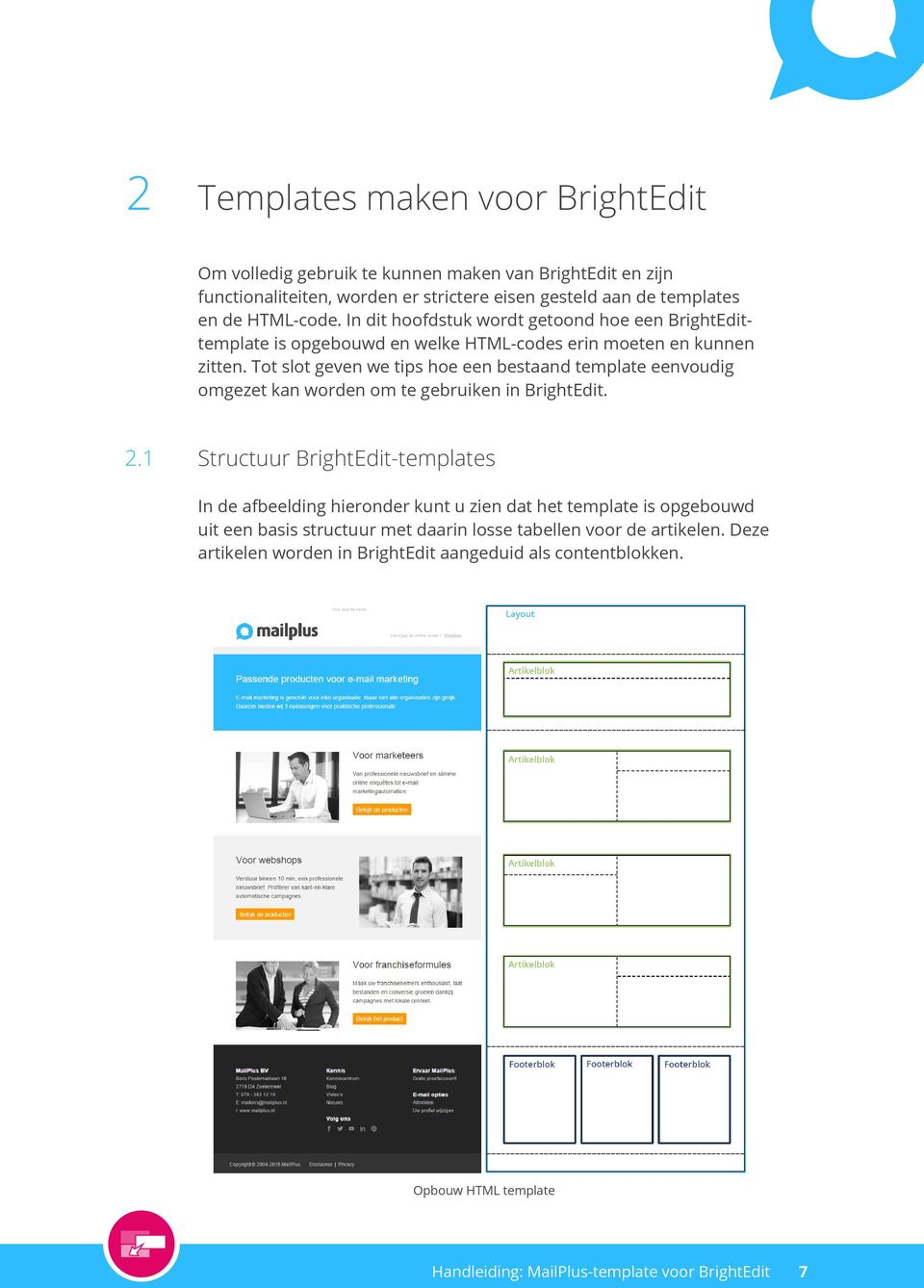 Tot slot geven we tips hoe een bestaand template eenvoudig omgezet kan worden om te gebruiken in BrightEdit. 2.