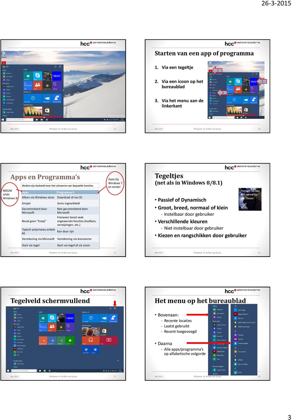 bepaalde functies Apps Alleen via Windows store Simpel Gecontroleerd door Microsoft Bevat geen troep Typisch prijsniveau enkele Programma s Download of via CD Soms ingewikkeld Niet gecontroleerd door