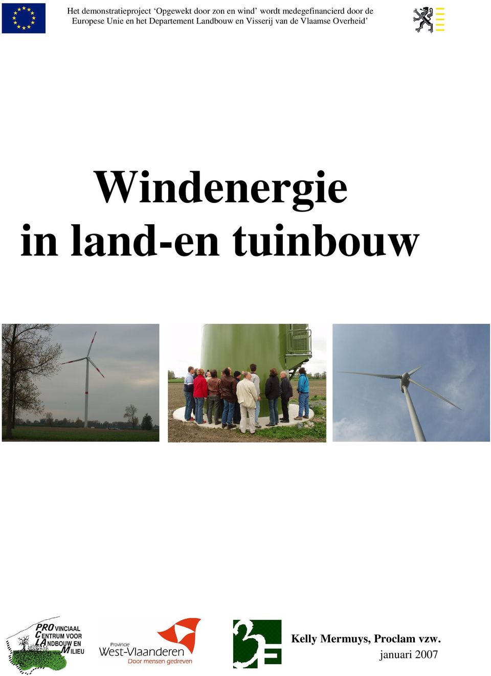 Landbouw en Visserij van de Vlaamse Overheid Windenergie