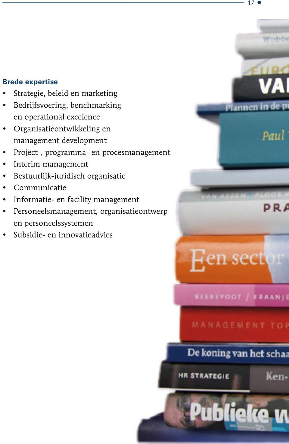 procesmanagement Interim management Bestuurlijk-juridisch organisatie Communicatie Informatie-