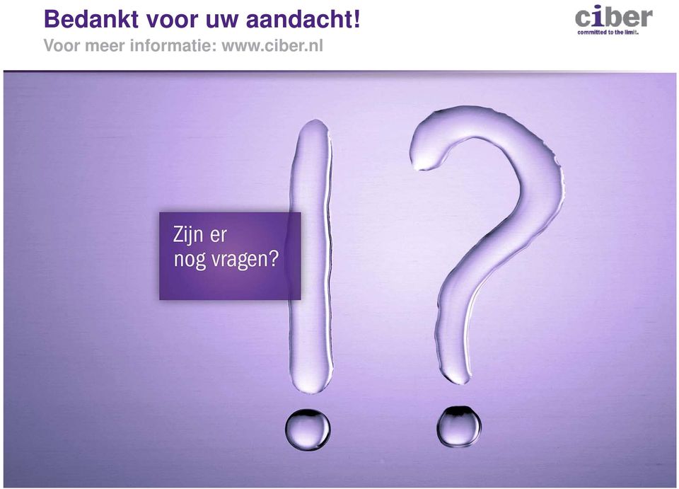 Voor meer informatie: