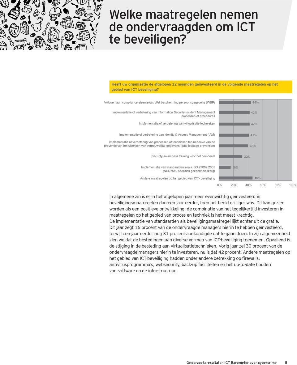 verbetering van virtualisatie technieken 42% 42% Implementatie of verbetering van Identity & Access Management (IAM) Implementatie of verbetering van processen of technieken ten behoeve van de