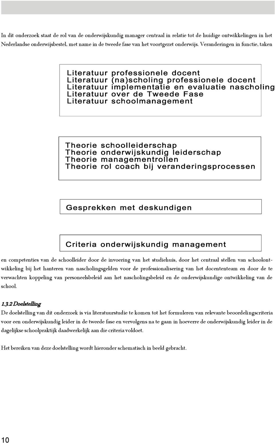 Veranderingen in functie, taken en competenties van de schoolleider door de invoering van het studiehuis, door het centraal stellen van schoolontwikkeling bij het hanteren van nascholingsgelden voor