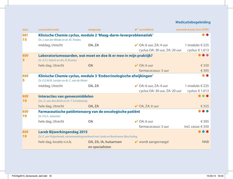 013 NOV Laboratoriumwaarden, wat moet en doe ik er mee in mijn praktijk? 3 Dr. A.F.J. Geerts en drs. B.