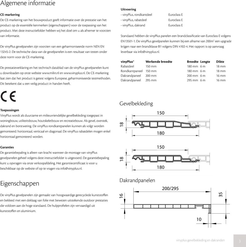 De technische data van de gevelpanelen is een resultaat van testen onder deze norm voor de CE-markering.