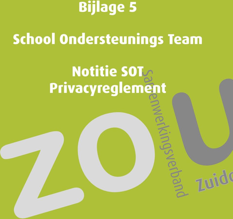 Team Notitie SOT