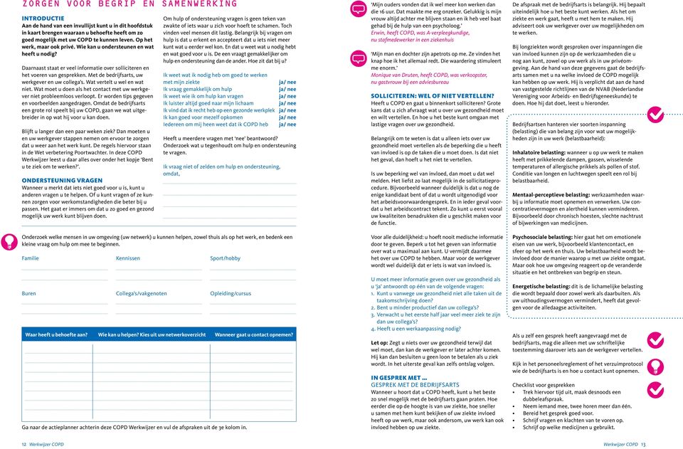 Met de bedrijfsarts, uw werkgever en uw collega s. Wat vertelt u wel en wat niet. Wat moet u doen als het contact met uw werkgever niet probleemloos verloopt.