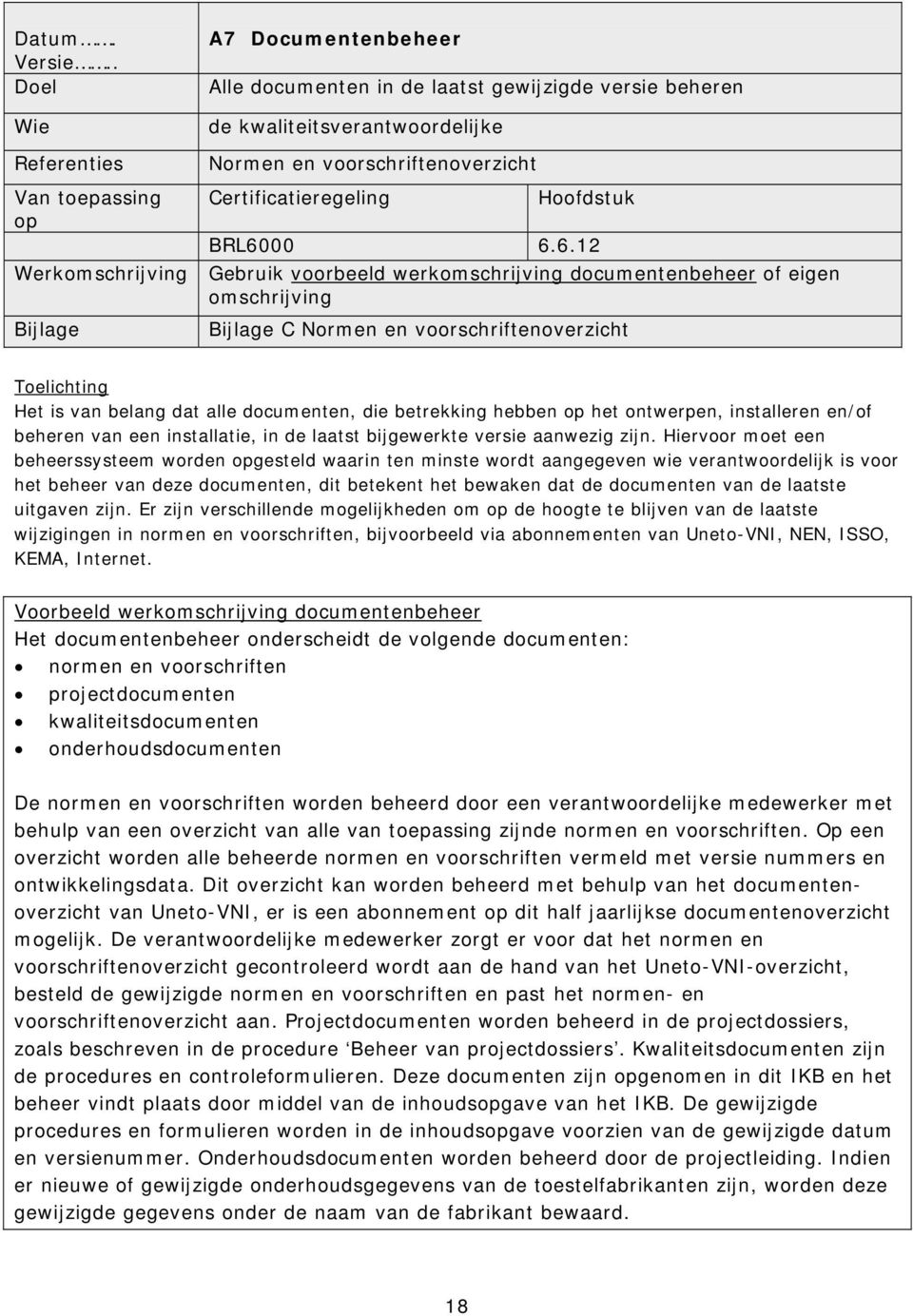 Certificatieregeling Hoofdstuk BRL60