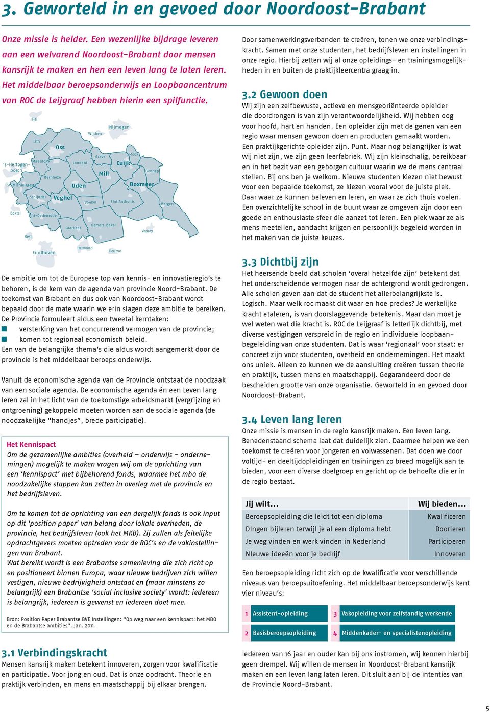 Het middelbaar beroepsonderwijs en Loopbaancentrum van ROC de Leijgraaf hebben hierin een spilfunctie.