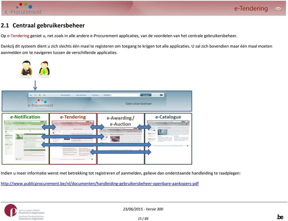 U zal zich bovendien maar één maal moeten aanmelden om te navigeren tussen de verschillende applicaties.