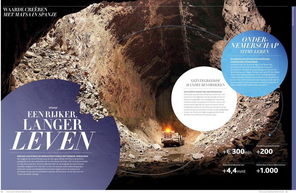 De investering van Trafigura Mining Group van EUR 300 miljoen in een nieuw mijnbouwcomplex en een verwerkingsfabriek schept maar liefst 200 permanente banen. In de bouwfase zal er voor circa 1.