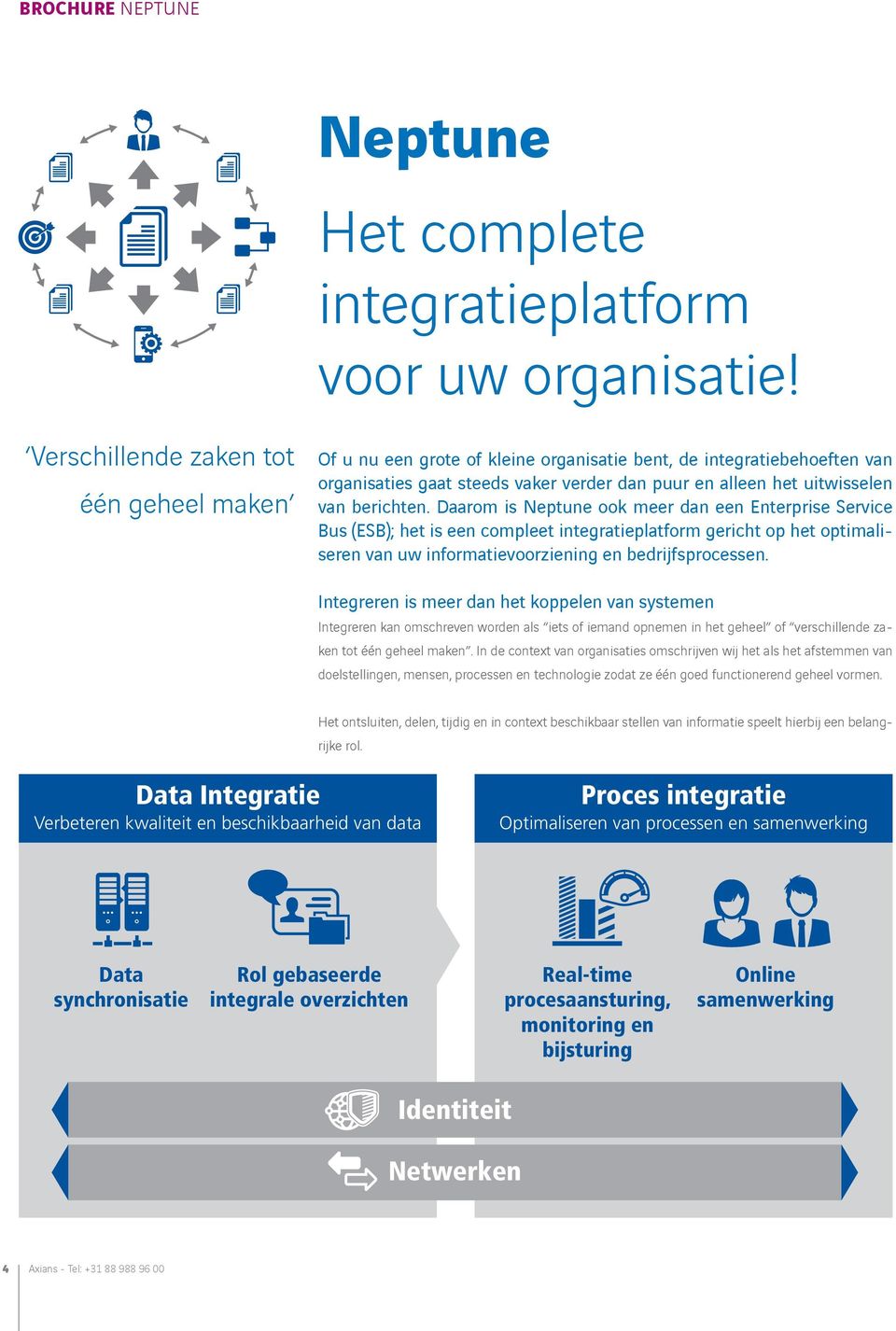 berichten. Daarom is Neptune ook meer dan een Enterprise Service Bus (ESB); het is een compleet integratieplatform gericht op het optimaliseren van uw informatievoorziening en bedrijfsprocessen.