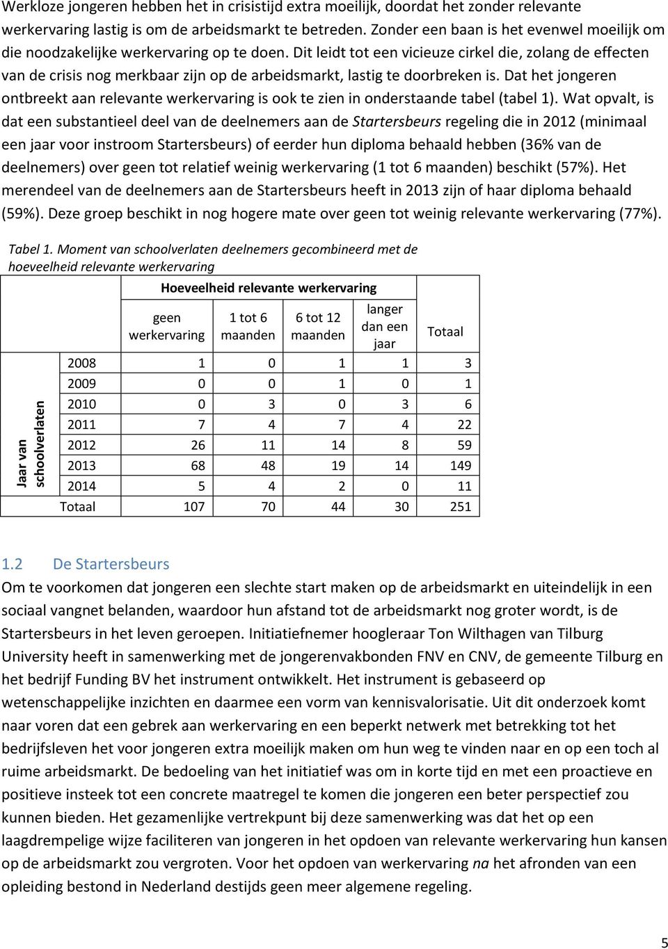 Dit leidt tot een vicieuze cirkel die, zolang de effecten van de crisis nog merkbaar zijn op de arbeidsmarkt, lastig te doorbreken is.