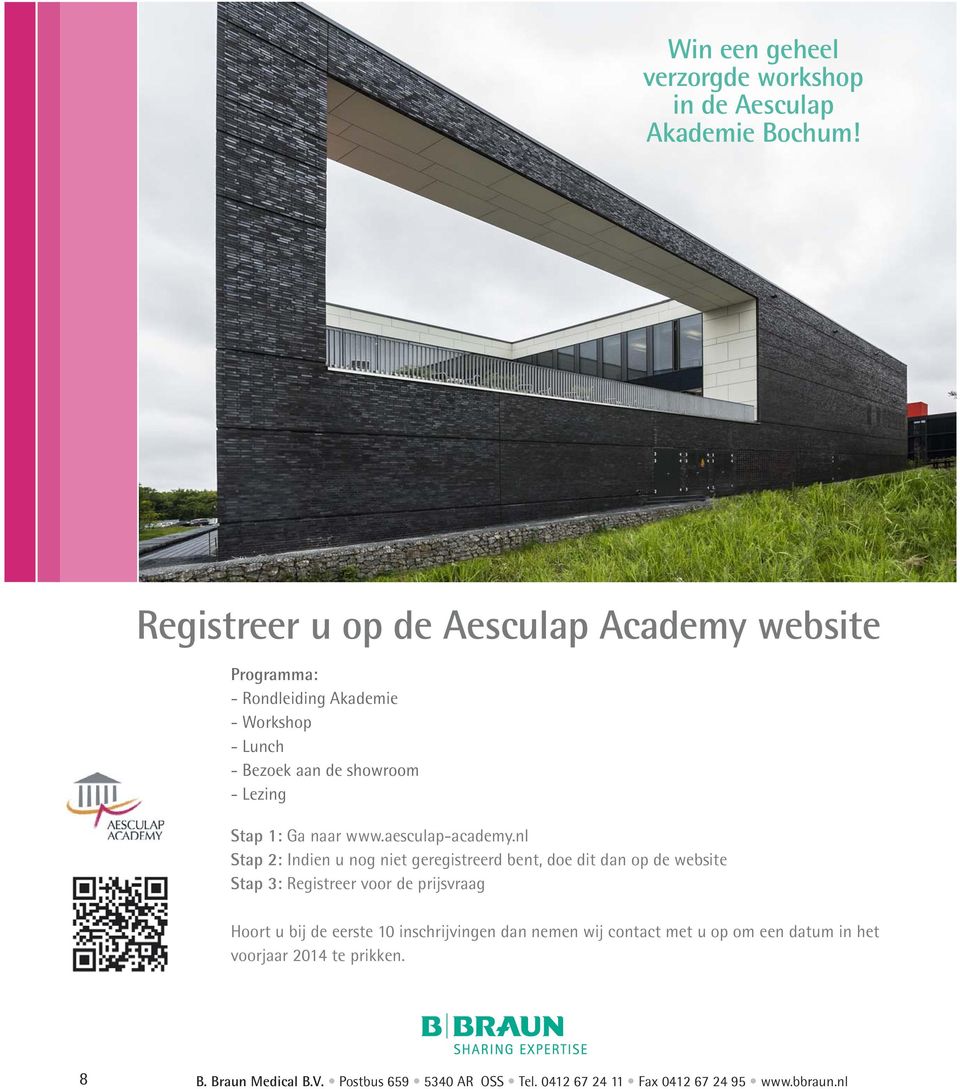 Ga naar www.aesculap-academy.