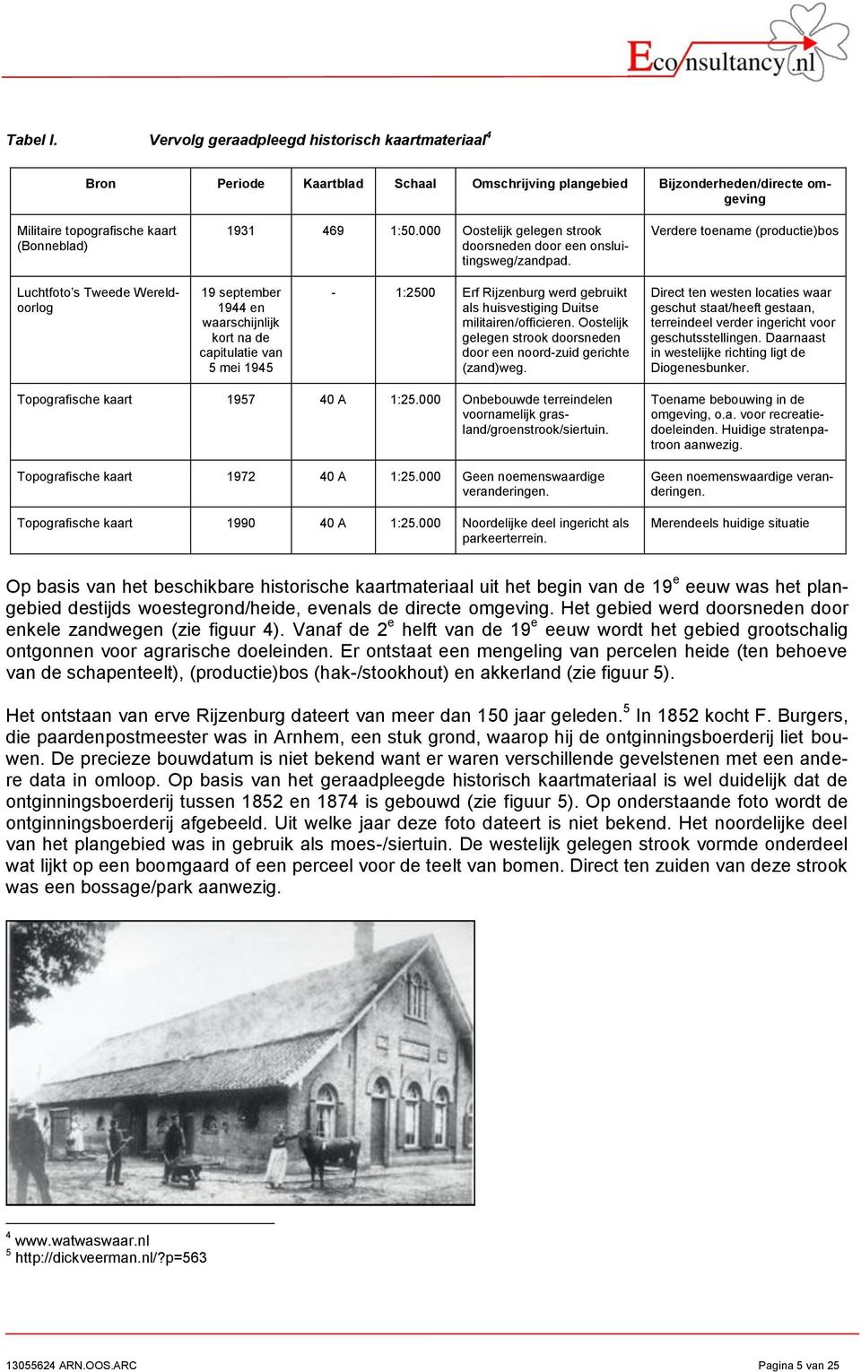 Verdere toename (productie)bos Luchtfoto s Tweede Wereldoorlog 19 september 1944 en waarschijnlijk kort na de capitulatie van 5 mei 1945-1:2500 Erf Rijzenburg werd gebruikt als huisvestiging Duitse