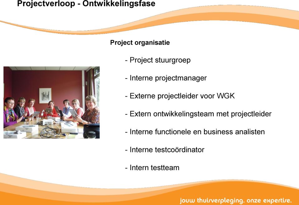 WGK - Extern ontwikkelingsteam met projectleider - Interne