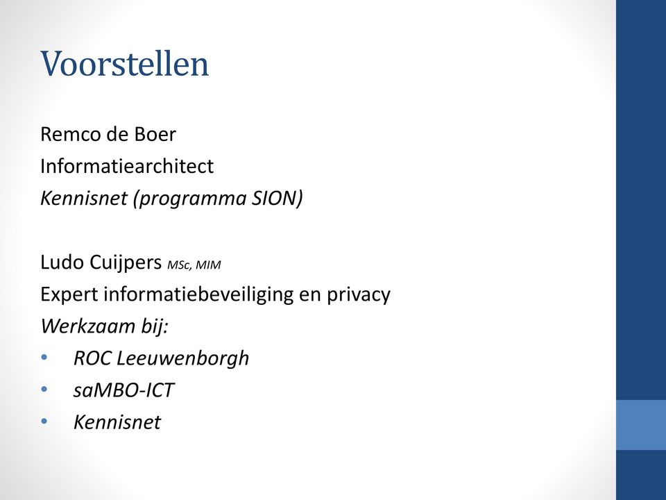 MIM Expert informatiebeveiliging en privacy