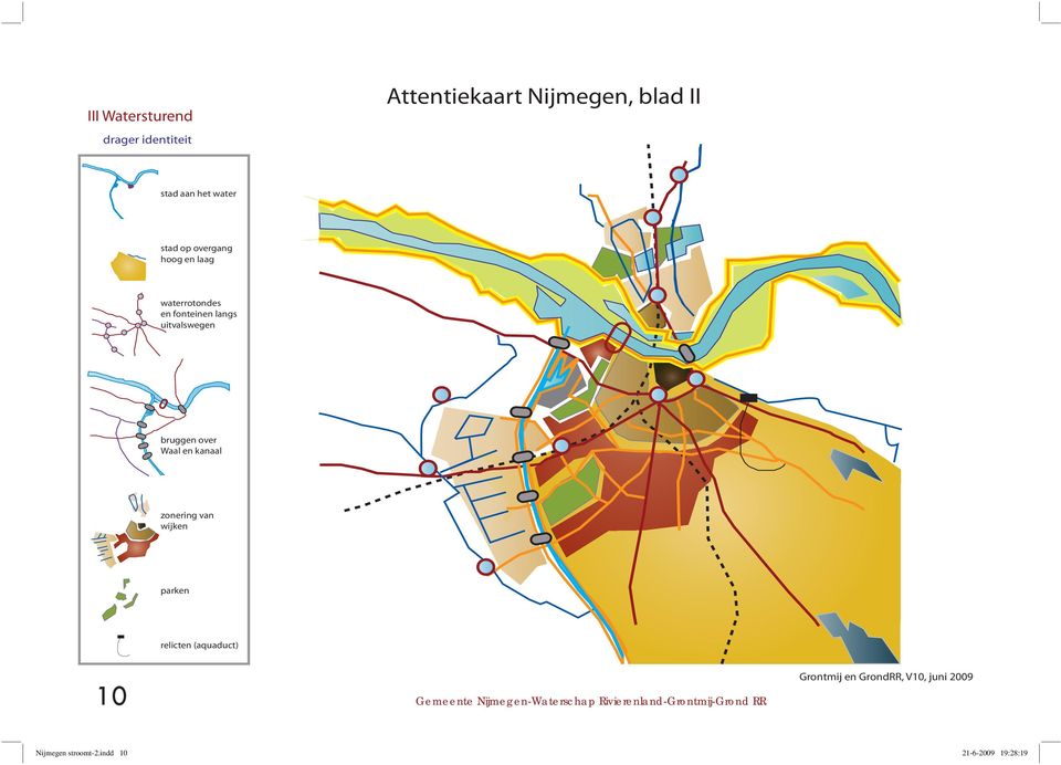 zonering van wijken parken relicten (aquaduct) 10 Gemeente Nijmegen-Waterschap
