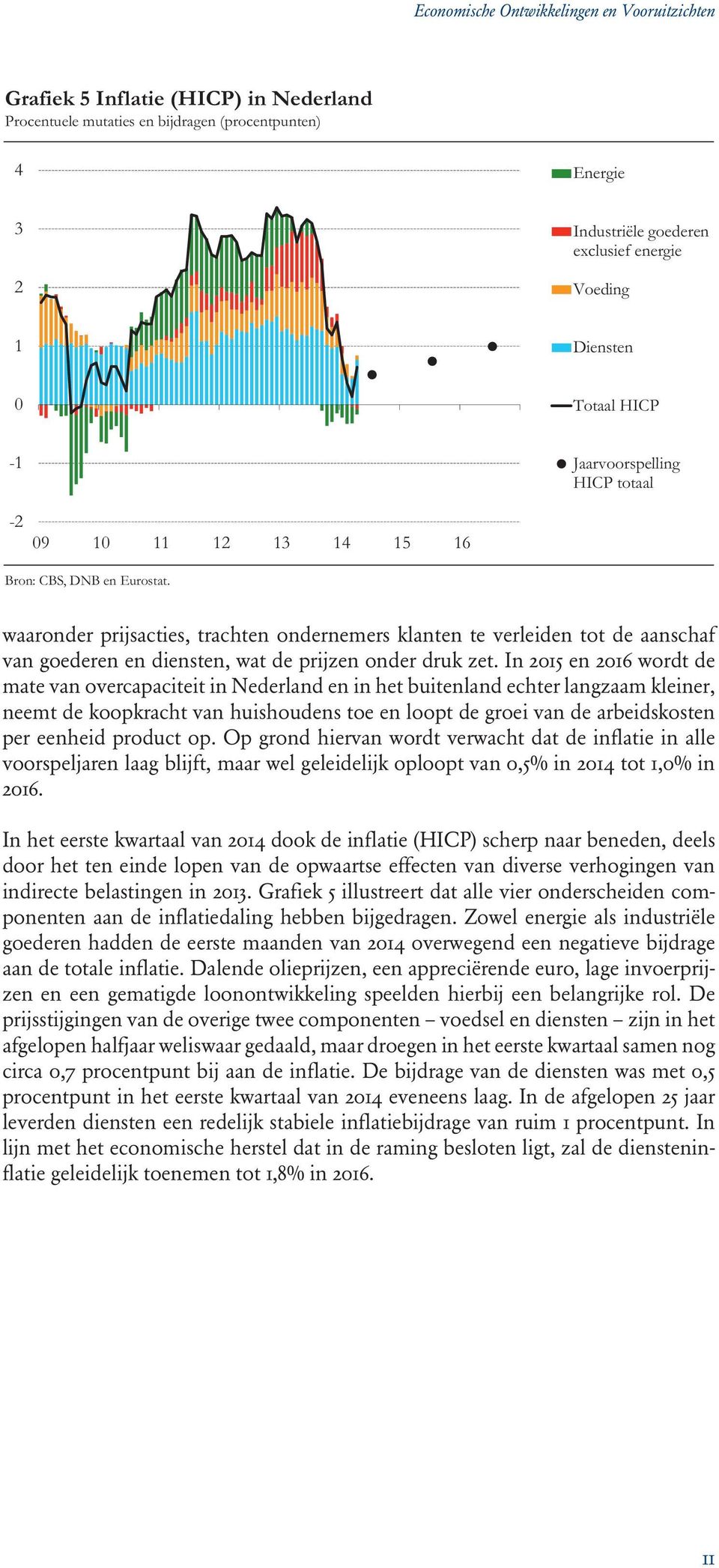 In 2015 en 2016 wordt de mate van overcapaciteit in Nederland en in het buitenland echter langzaam kleiner, neemt de koopkracht van huishoudens toe en loopt de groei van de arbeidskosten per eenheid