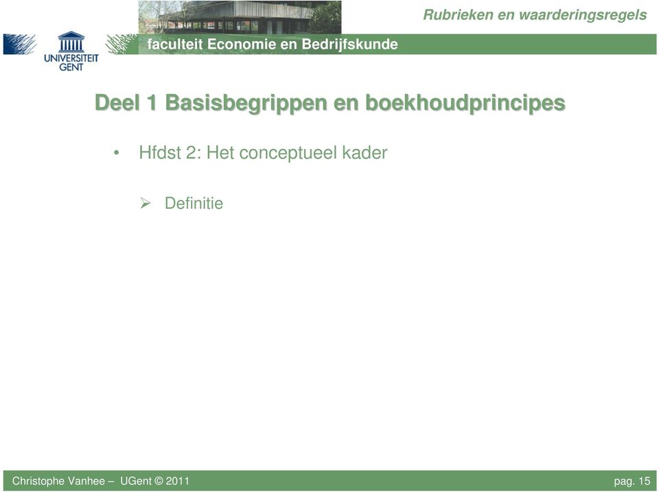 Het conceptueel kader