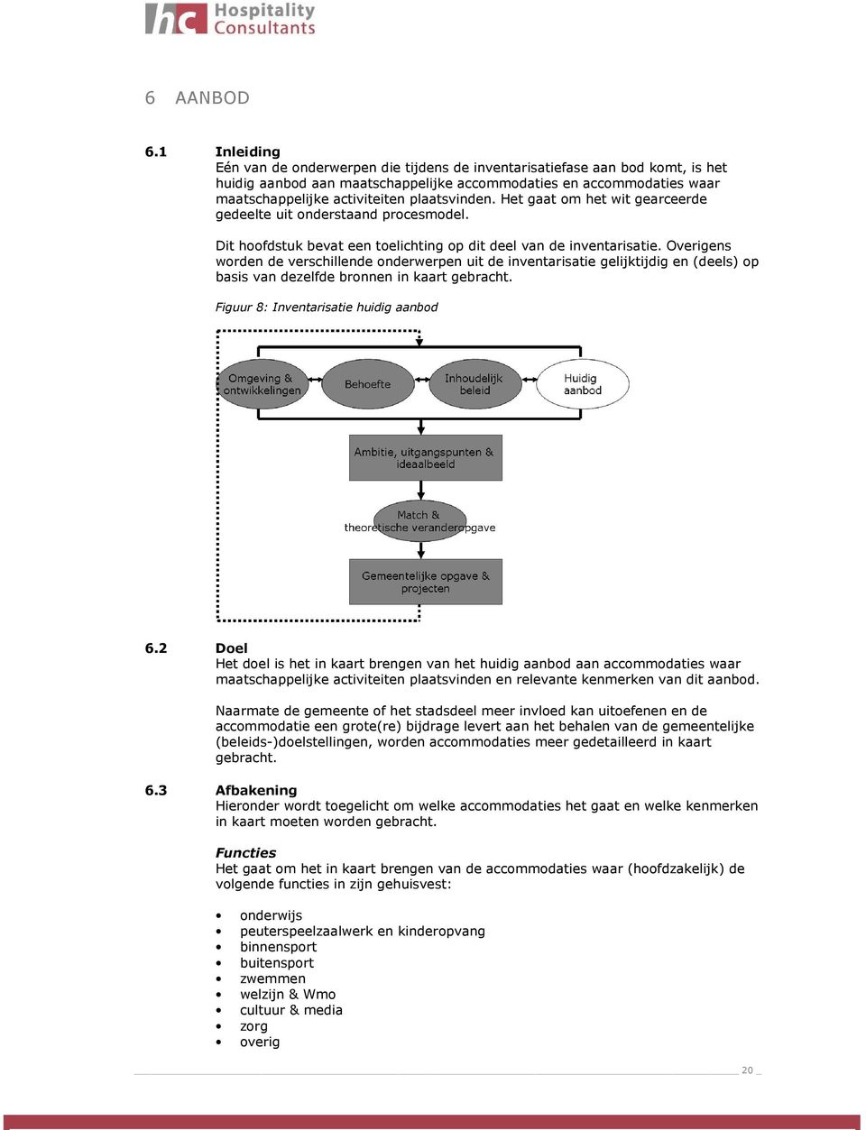 onderwerpen uit de inventarisatie gelijktijdig en (deels) op basis van dezelfde bronnen in kaart gebracht Figuur 8: Inventarisatie huidig aanbod 62 Doel Het doel is het in kaart brengen van het