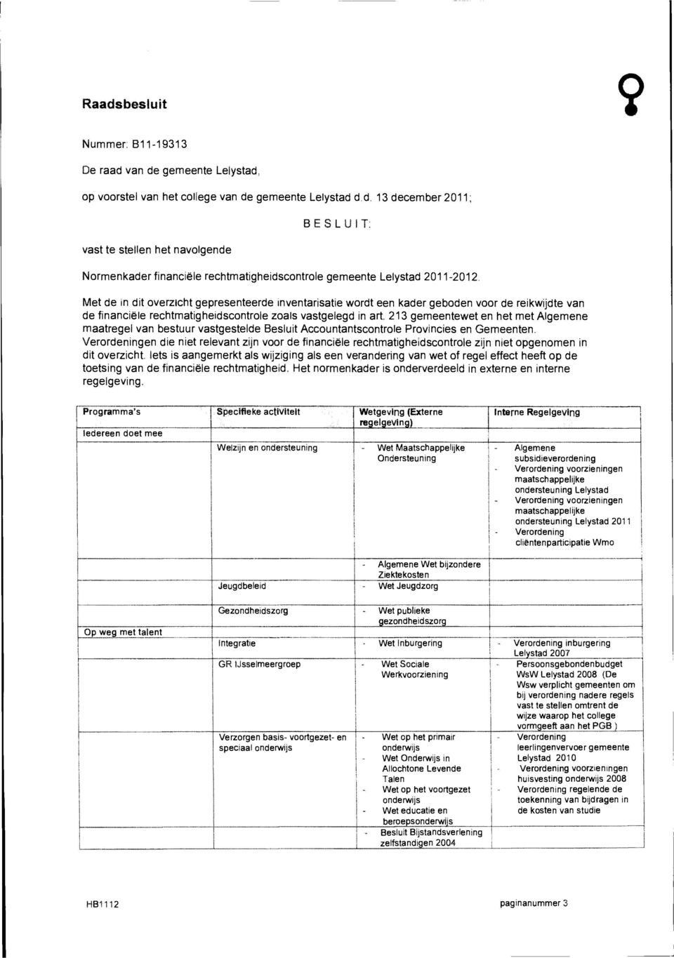 de reikwijdte van de financiële rechtmatigheidscontrole zoals vastgelegd in art.