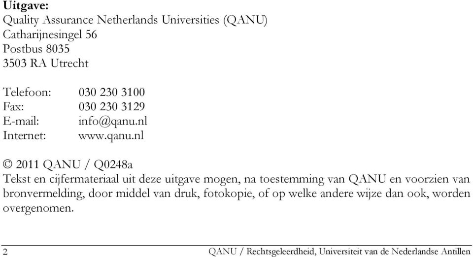 nl Internet: www.qanu.