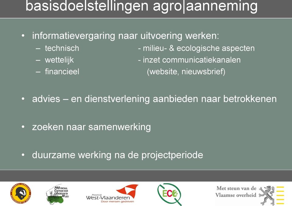 communicatiekanalen financieel (website, nieuwsbrief) advies en