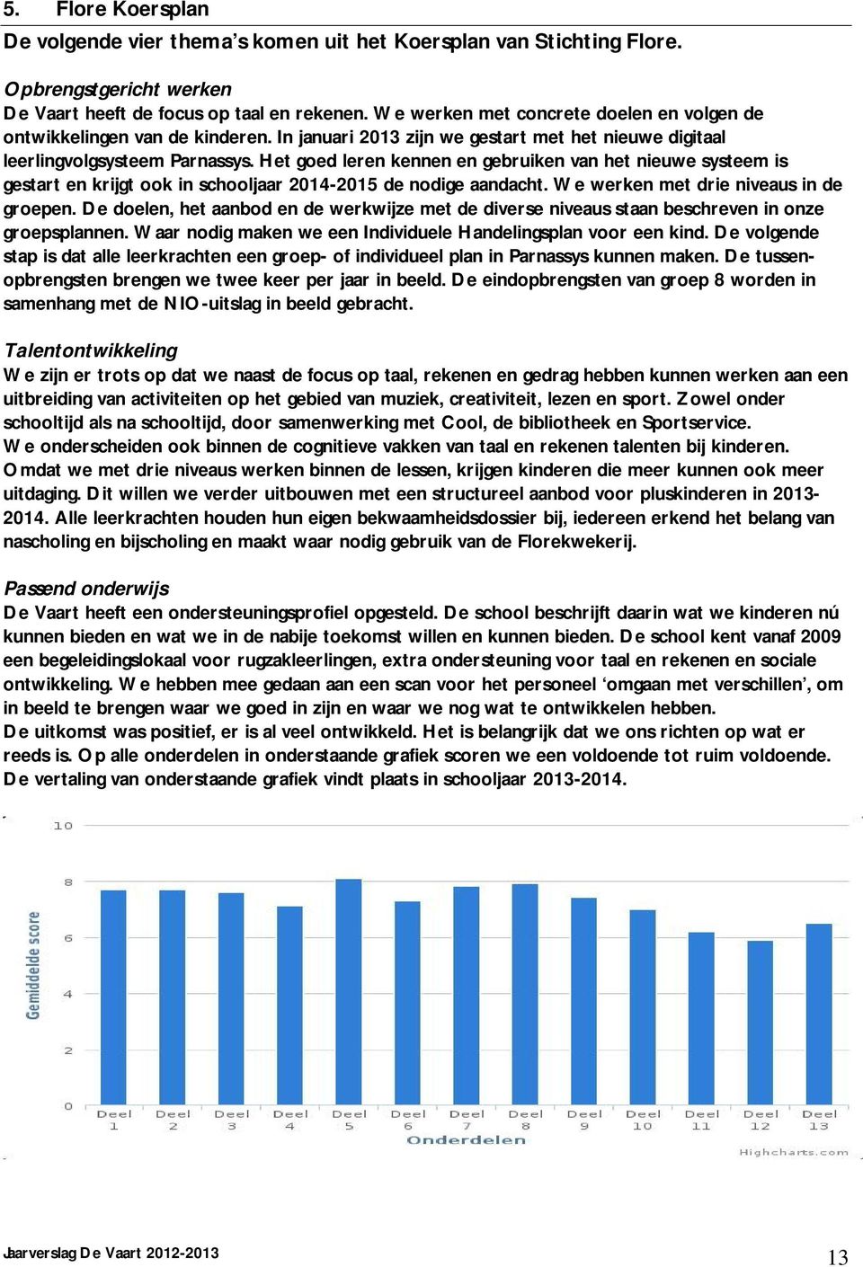 Het goed leren kennen en gebruiken van het nieuwe systeem is gestart en krijgt ook in schooljaar 2014-2015 de nodige aandacht. We werken met drie niveaus in de groepen.