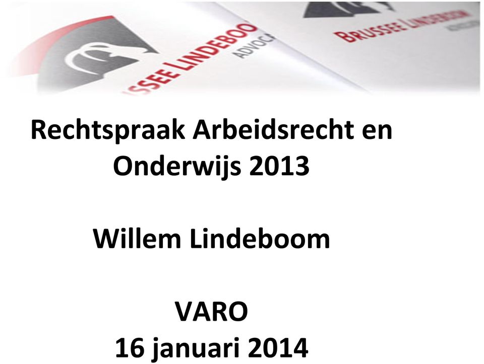 Onderwijs 2013