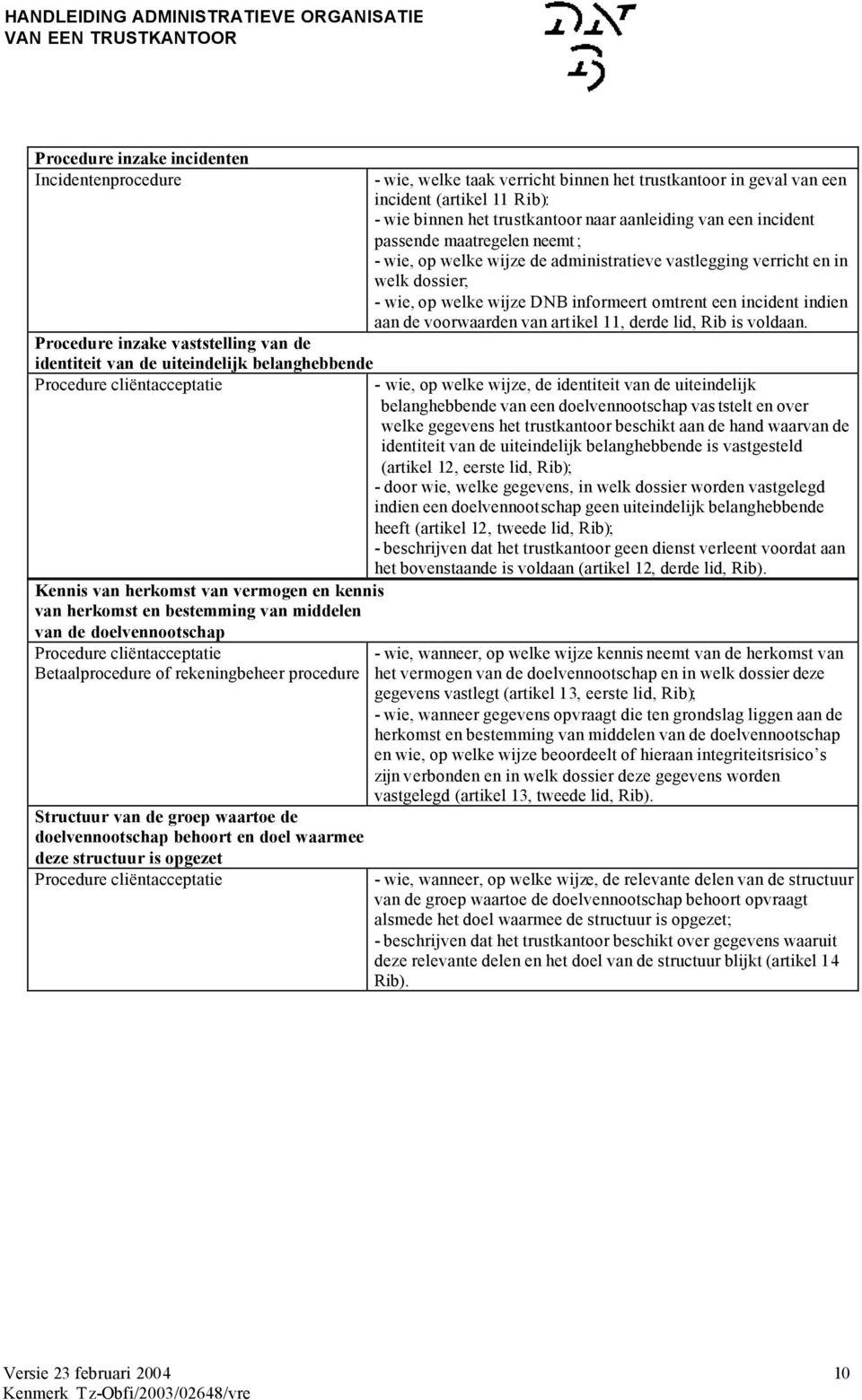 voorwaarden van artikel 11, derde lid, Rib is voldaan.