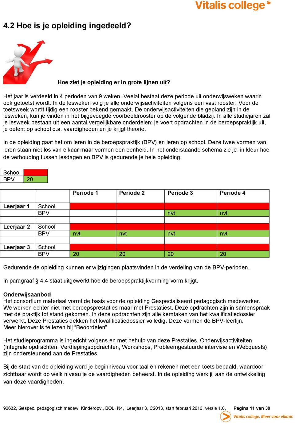 Voor de toetsweek wordt tijdig een rooster bekend gemaakt. De onderwijsactiviteiten die gepland zijn in de lesweken, kun je vinden in het bijgevoegde voorbeeldrooster op de volgende bladzij.