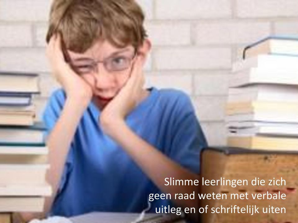 met verbale uitleg en