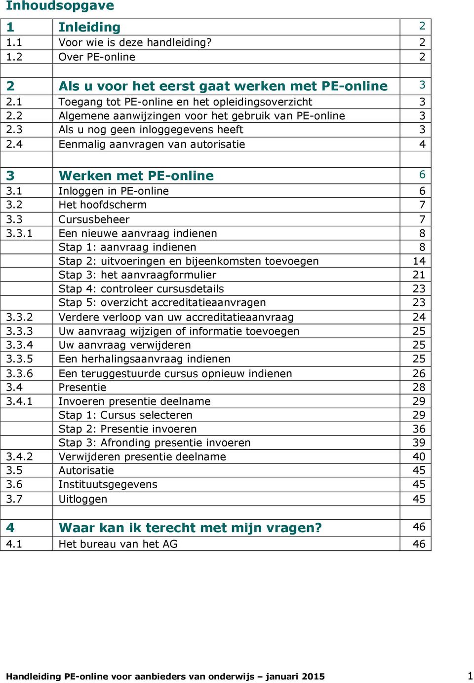 2 Het hoofdscherm 7 3.