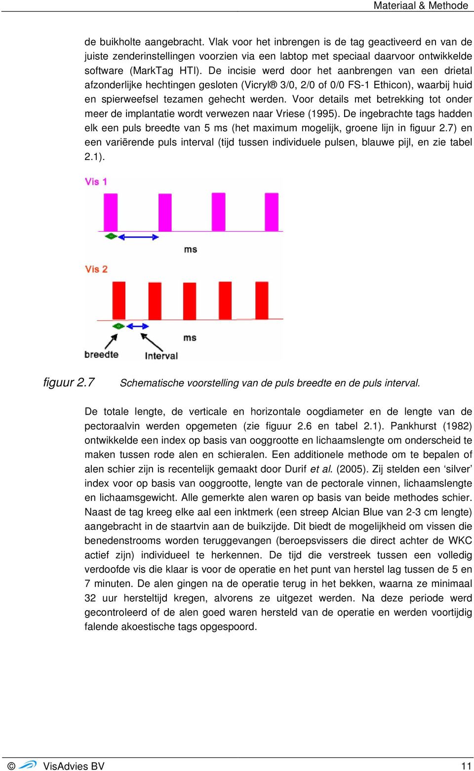 De incisie werd door het aanbrengen van een drietal afzonderlijke hechtingen gesloten (Vicryl 3/0, 2/0 of 0/0 FS-1 Ethicon), waarbij huid en spierweefsel tezamen gehecht werden.