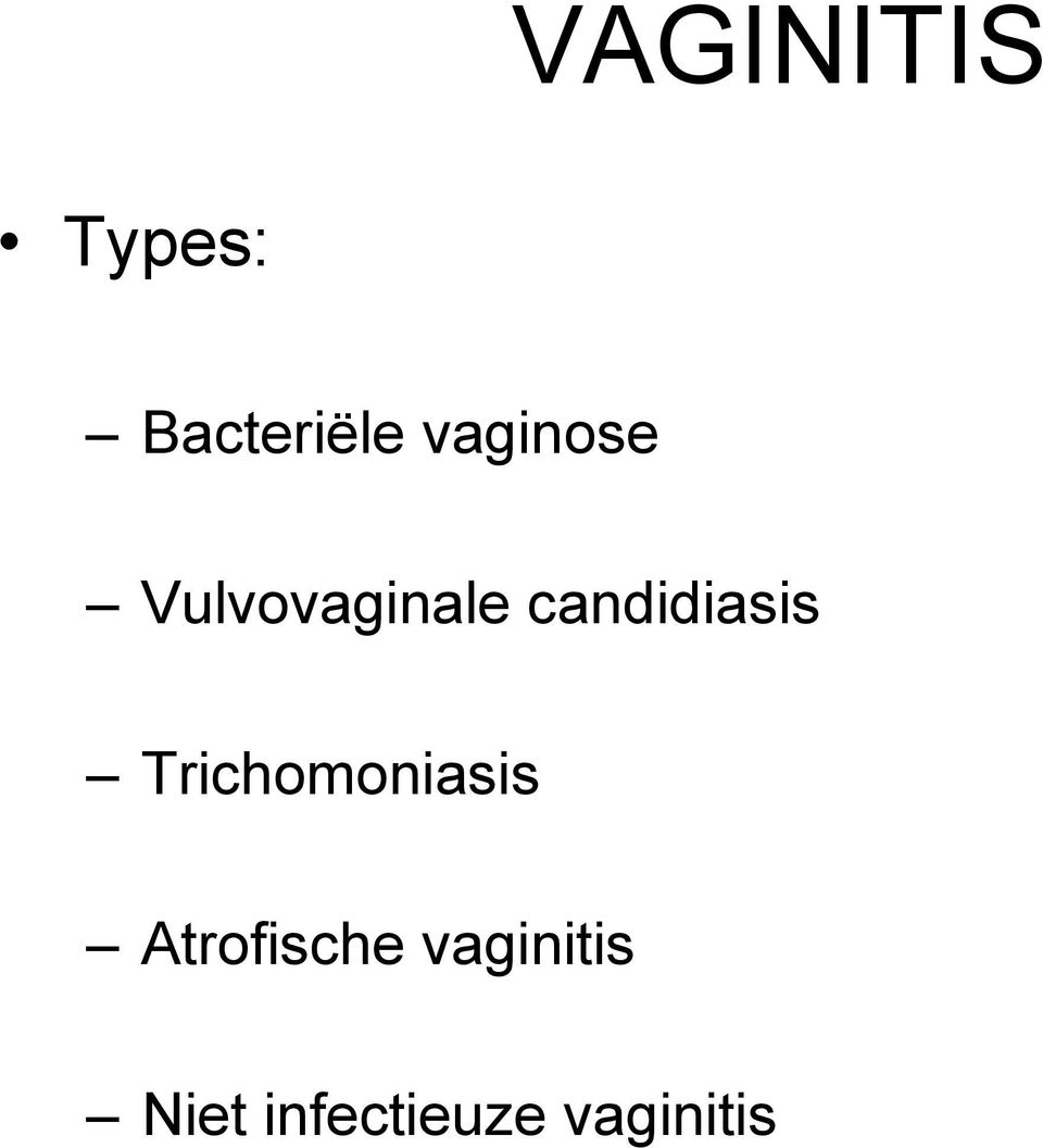 candidiasis Trichomoniasis