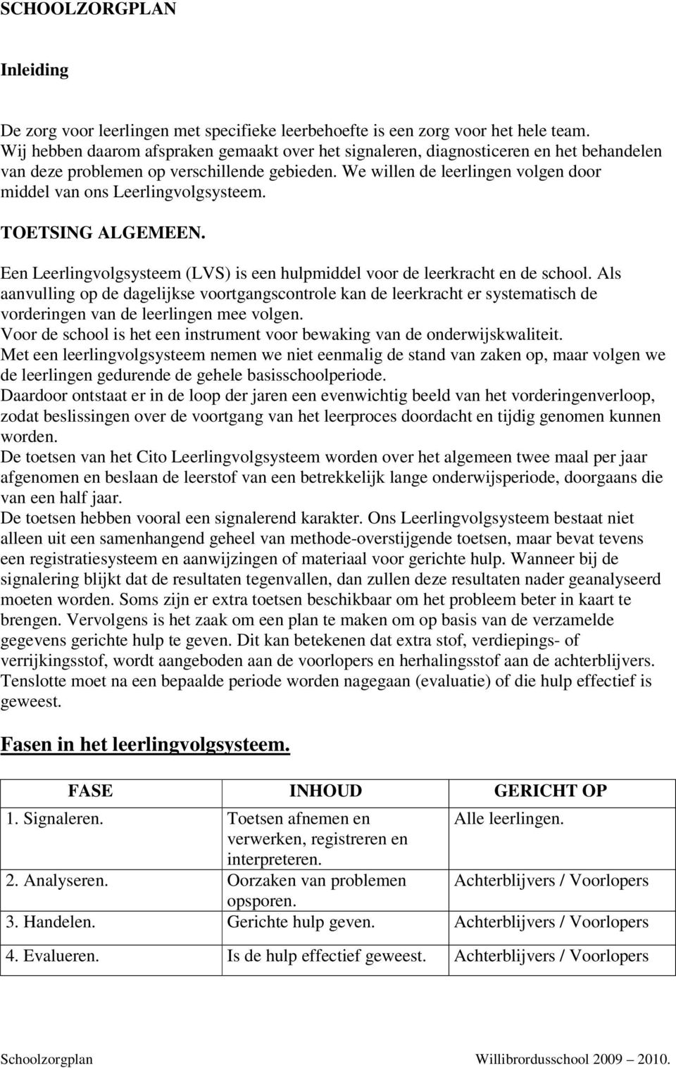 We willen de leerlingen volgen door middel van ons Leerlingvolgsysteem. TOETSING ALGEMEEN. Een Leerlingvolgsysteem (LVS) is een hulpmiddel voor de leerkracht en de school.