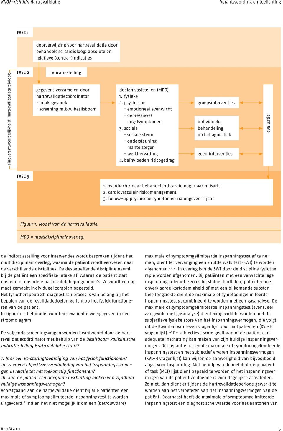 sociale sociale steun ondersteuning mantelzorger werkhervatting 4. beïnvloeden risicogedrag groepsinterventies individuele behandeling incl. diagnostiek geen interventies evaluatie FASE 3 1.