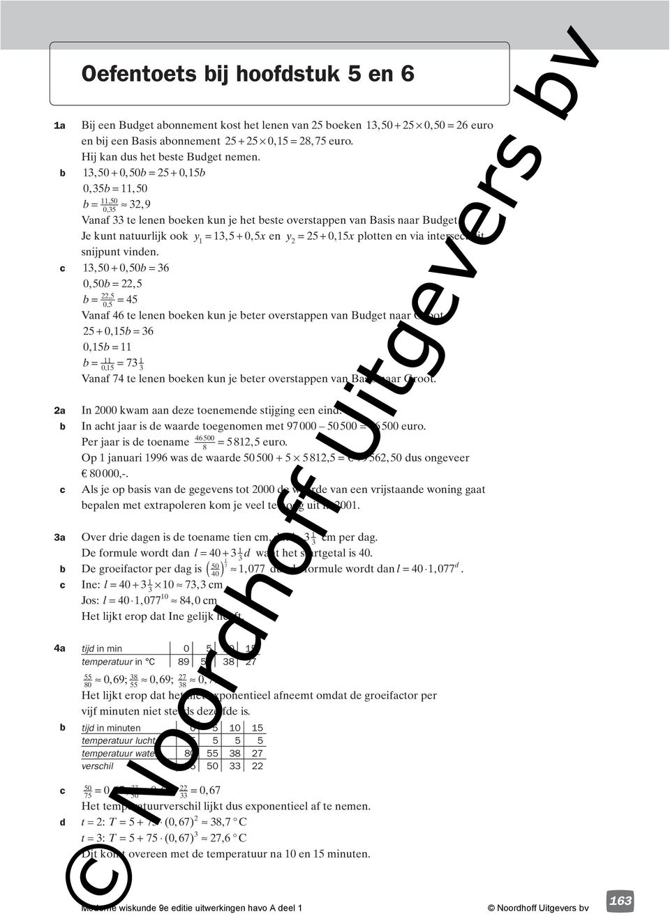 Je kunt natuurlijk ook y =, + 0, x en y = + 0, x plotten en via intersect dit snijpunt vinden. c, 0 + 0, 0 = 6 00, =,, = = 4 0, Vanaf 46 te lenen oeken kun je eter overstappen van Budget naar root.