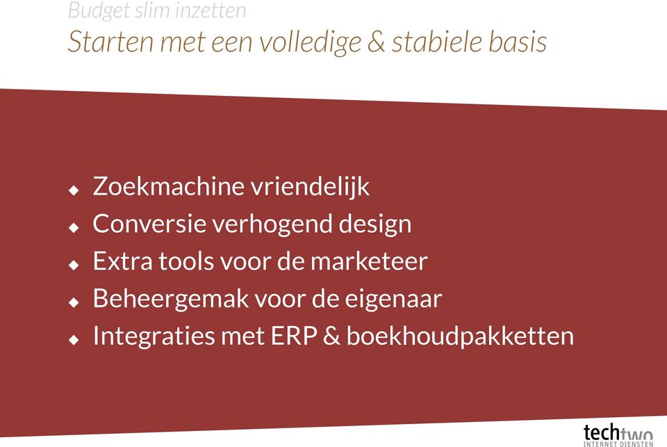 verhogend design Extra tools voor de marketeer