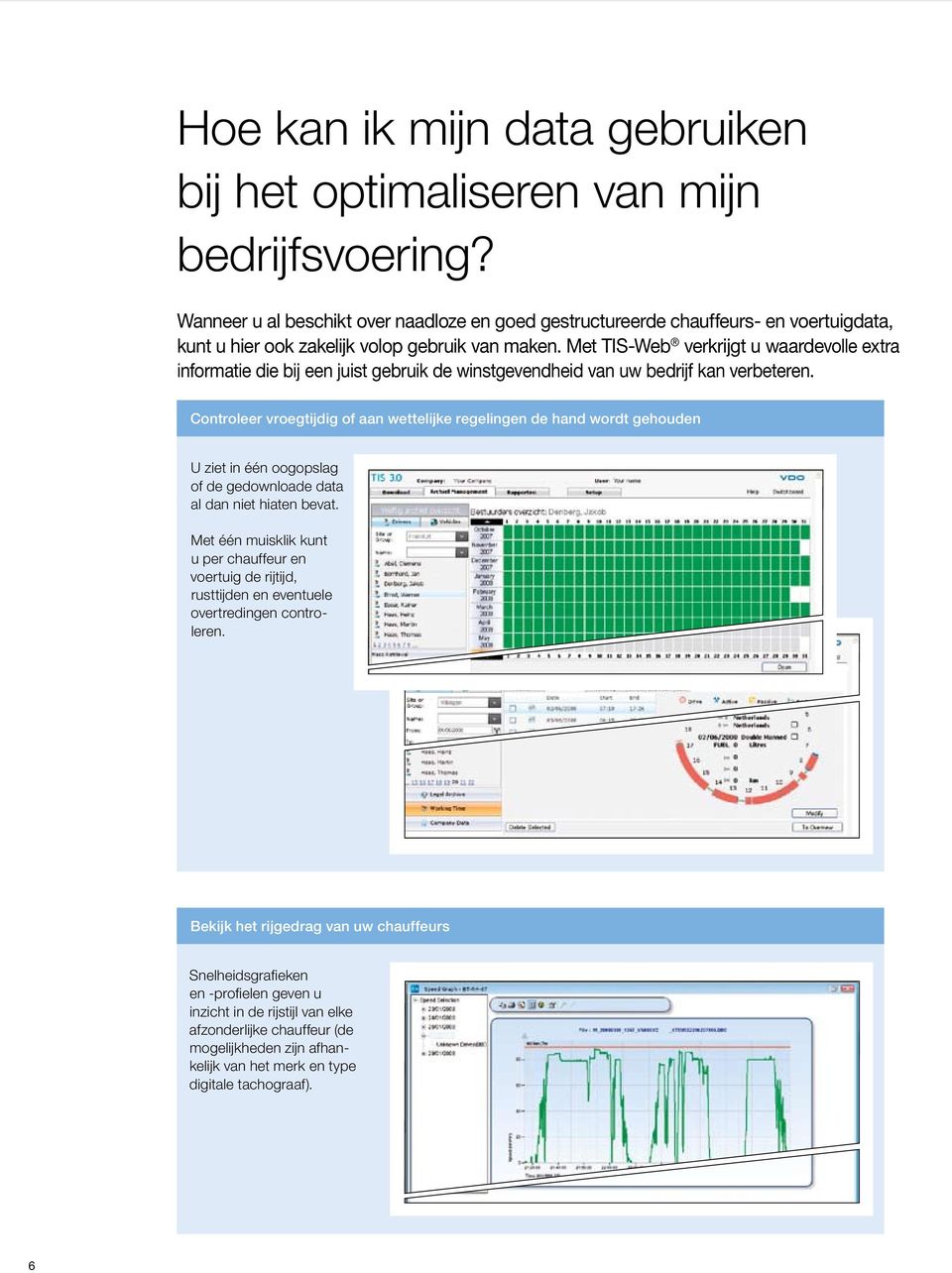 Met TIS-Web verkrijgt u waar devolle extra informatie die bij een juist gebruik de winstgevendheid van uw bedrijf kan verbeteren.