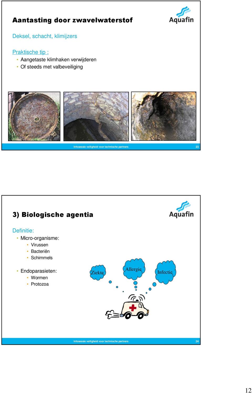 3) Biologische agentia Definitie: Micro-organisme: Virussen Bacteriën