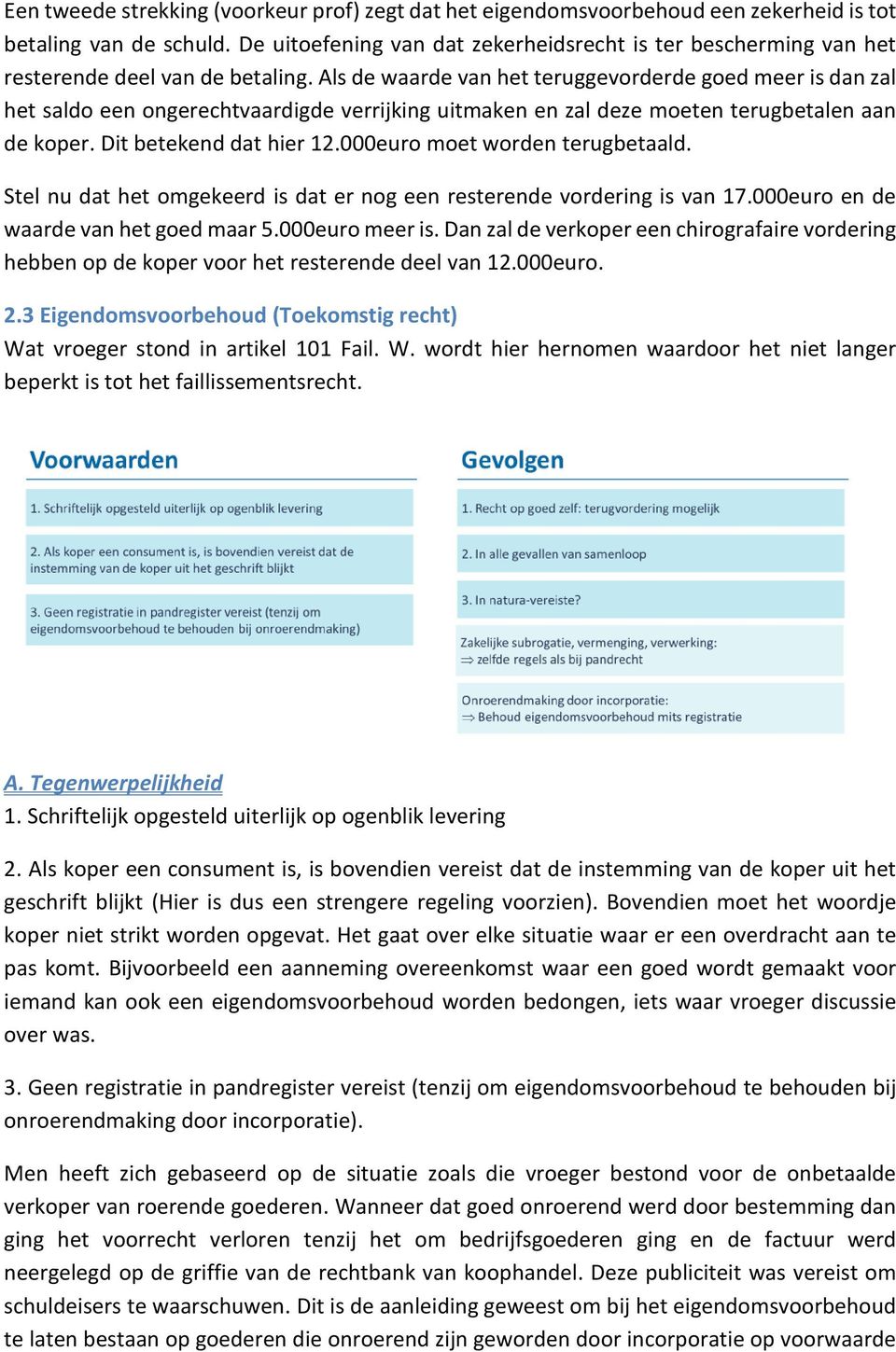 Als de waarde van het teruggevorderde goed meer is dan zal het saldo een ongerechtvaardigde verrijking uitmaken en zal deze moeten terugbetalen aan de koper. Dit betekend dat hier 12.