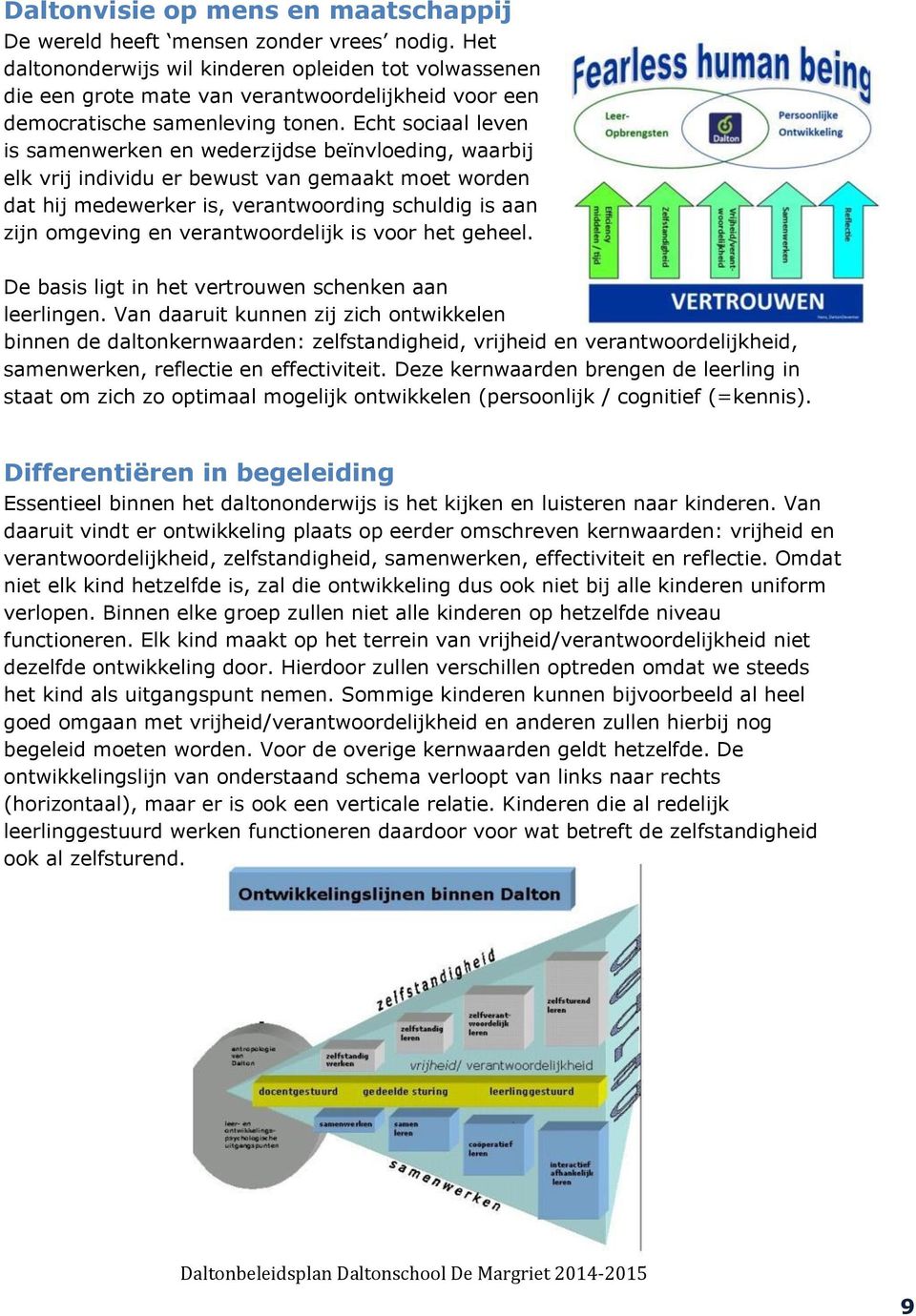 Echt sociaal leven is samenwerken en wederzijdse beïnvloeding, waarbij elk vrij individu er bewust van gemaakt moet worden dat hij medewerker is, verantwoording schuldig is aan zijn omgeving en