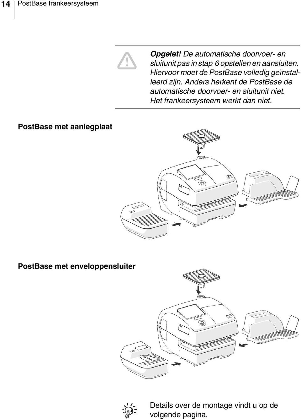 Hiervoor moet de PostBase volledig geïnstalleerd zijn.