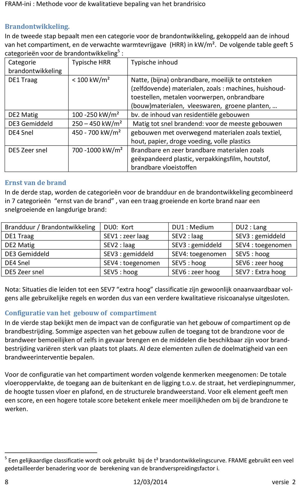 (zelfdovende) materialen, zoals : machines, huishoudtoestellen, metalen voorwerpen, onbrandbare (bouw)materialen, vleeswaren, groene planten, DE2 Matig 100-250 kw/m² bv.