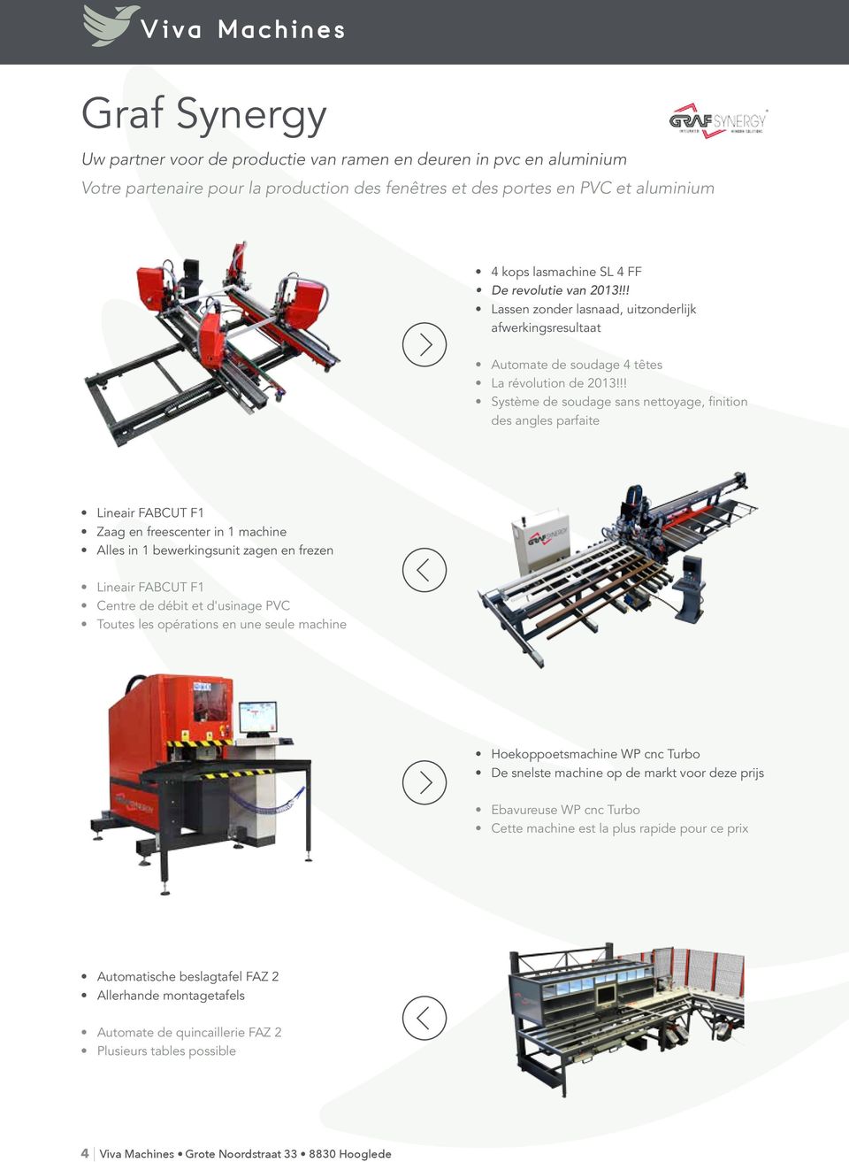 !! Système de soudage sans nettoyage, finition des angles parfaite Lineair FABCUT F1 Zaag en freescenter in 1 machine Alles in 1 bewerkingsunit zagen en frezen Lineair FABCUT F1 Centre de débit et