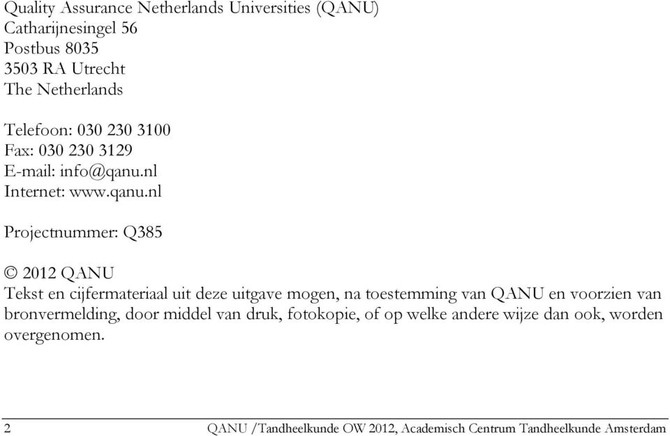 nl Internet: www.qanu.